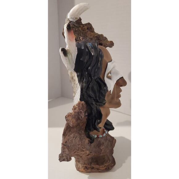 Native American Indian Bust 8 Inches Tall - Picture 5 of 10